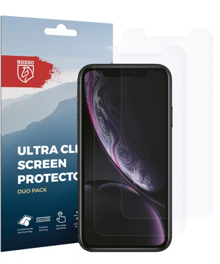 Rosso Apple iPhone XR Ultra Clear Screen Protector Duo Pack afbeelding 11