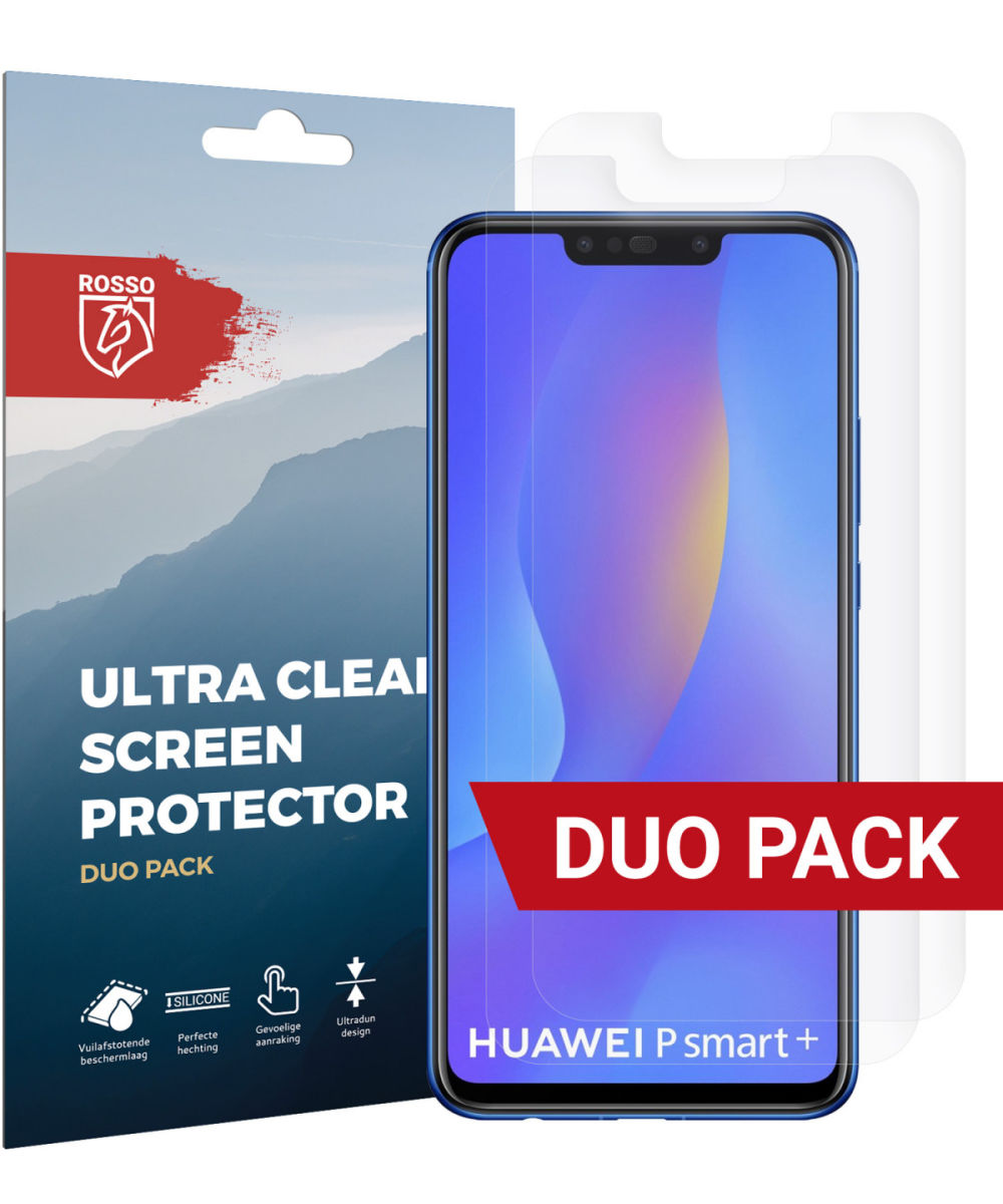 Rosso Huawei P Smart Plus Ultra Clear Screen Protector Duo Pack afbeelding 1
