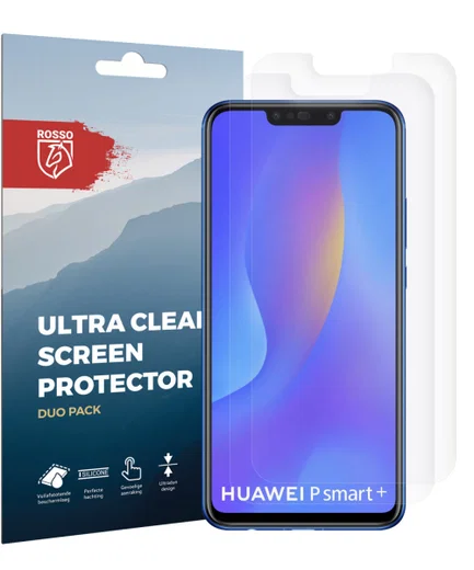 Rosso Huawei P Smart Plus Ultra Clear Screen Protector Duo Pack afbeelding 9