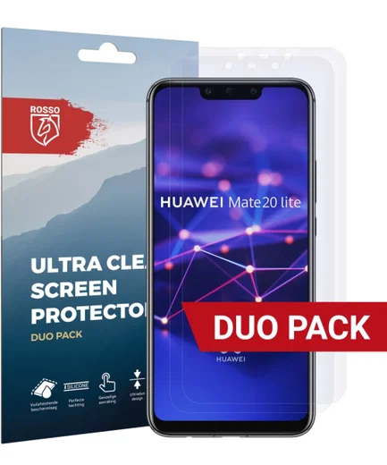Rosso Huawei Mate 20 Lite Ultra Clear Screen Protector Duo Pack afbeelding 1