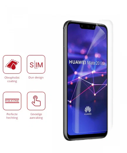 Rosso Huawei Mate 20 Lite Ultra Clear Screen Protector Duo Pack afbeelding 2