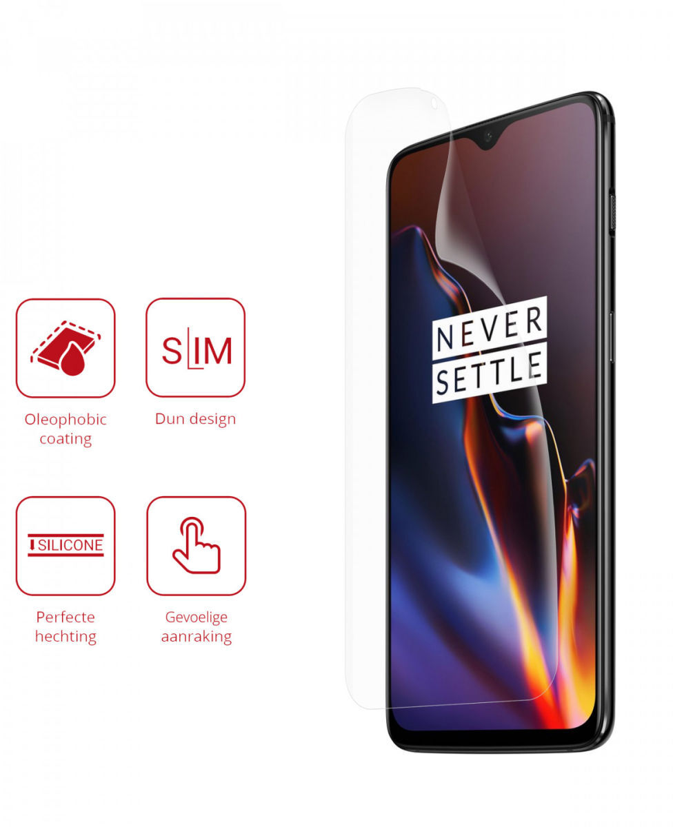 Rosso OnePlus 6T Ultra Clear Screen Protector Duo Pack afbeelding 2