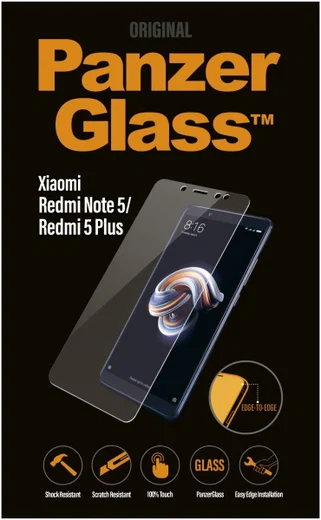 PanzerGlass Xiaomi Redmi Note 5 Edge To Edge Screenprotector afbeelding 1