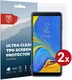 Rosso Samsung Galaxy A7 2018 Ultra Clear Screen Protector Duo Pack afbeelding 1