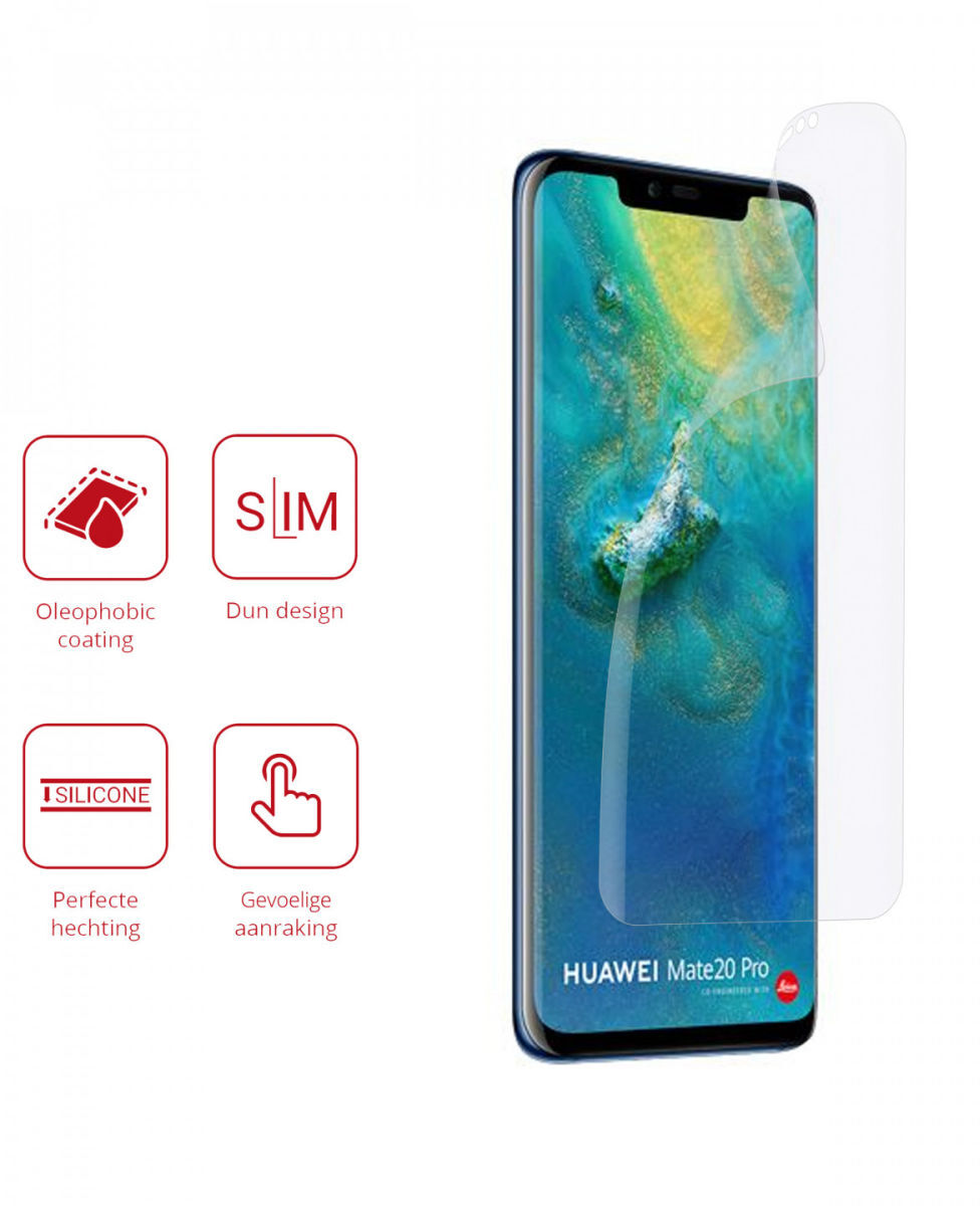 Rosso Huawei Mate 20 Pro Ultra Clear Screen Protector Duo Pack afbeelding 2