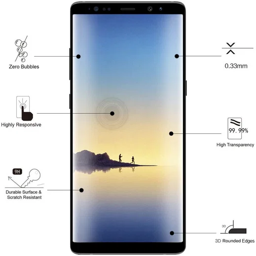 Eiger Samsung Galaxy S9 Tempered Glass Case Friendly Protector Gebogen afbeelding 5
