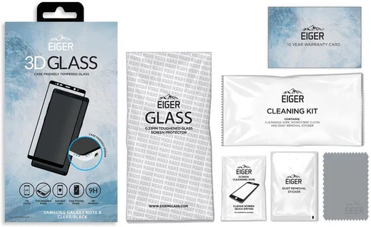 Eiger Samsung Galaxy S9 Tempered Glass Case Friendly Protector Gebogen afbeelding 11