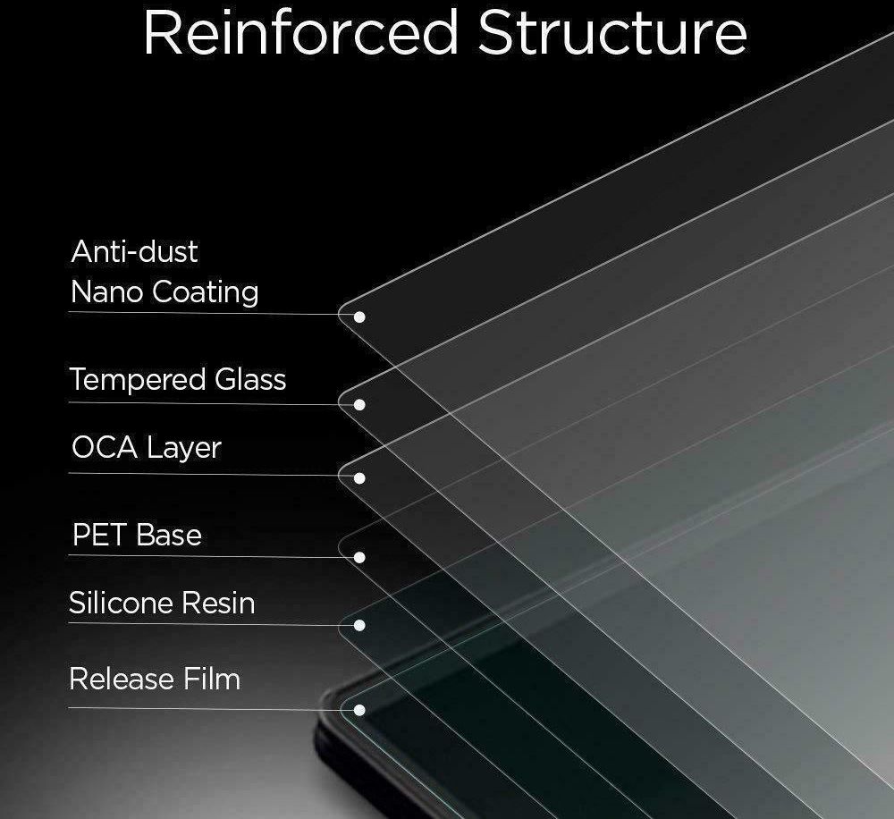 Spigen Apple iPhone XS Max Slim Tempered Glass Screen Protector afbeelding 5