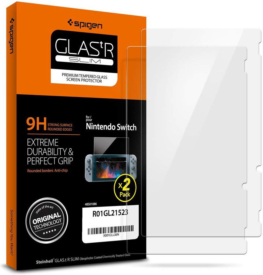 Spigen Nintendo Switch Screen Protector 9H Tempered Glass (2-Pack) afbeelding 2