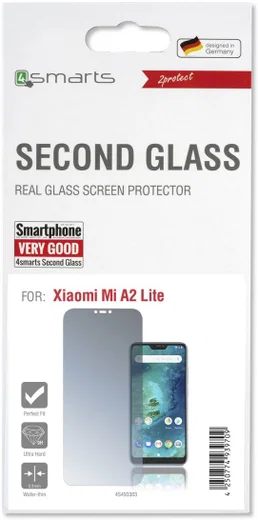4Smarts Second Glass Xiaomi Mi A2 Lite Tempered Glass Screen Protector afbeelding 1