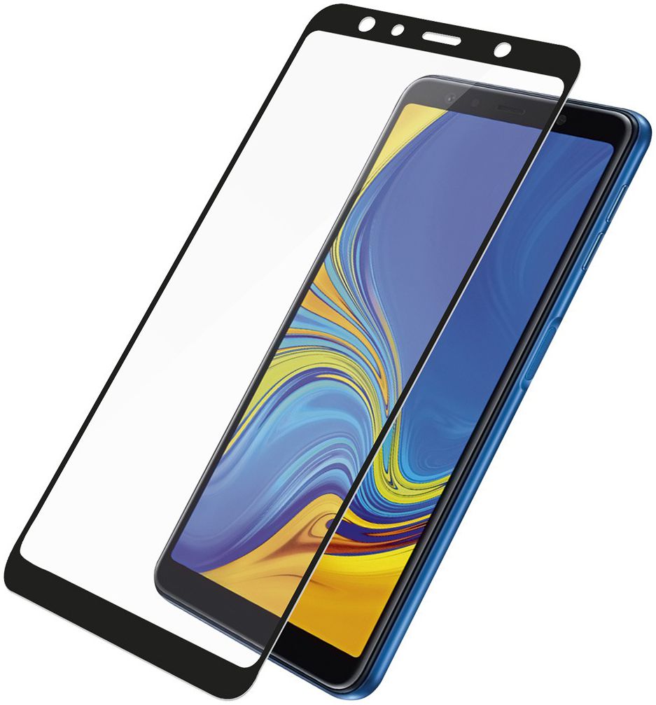 PanzerGlass Samsung Galaxy A7 2018 Edge To Edge Screenprotector Zwart afbeelding 4