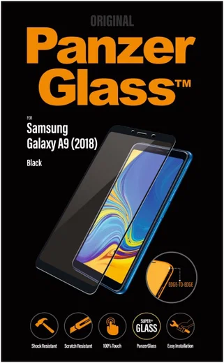 Panzerglass Samsung Galaxy A9 (2018) Edge to Edge Screenprotector afbeelding 1