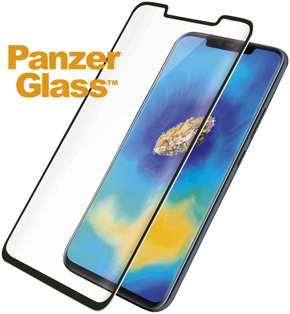 Panzerglass Huawei Mate 20 Pro Case Friendly Screenprotector Zwart afbeelding 2