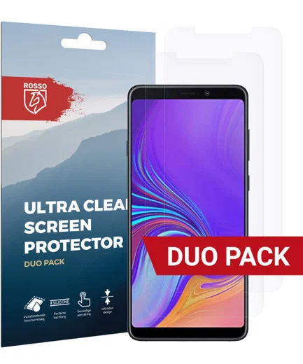Rosso Samsung Galaxy A9 (2018) Ultra Clear Screen Protector Duo Pack afbeelding 1