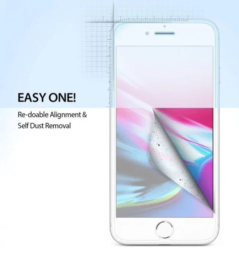 Ringke DualEasy Anti-Stof Screen Protector Apple iPhone 8 [2-Pack] afbeelding 5