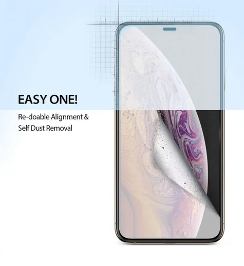 Ringke DualEasy Anti-Stof Screen Protector Apple iPhone XS Max 2-Pack afbeelding 5