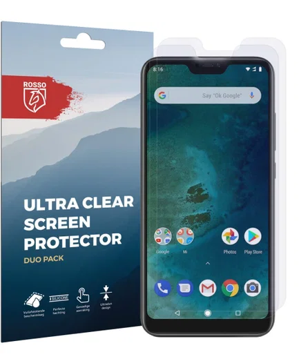 Rosso Xiaomi Mi A2 Lite Ultra Clear Screen Protector Duo Pack afbeelding 10