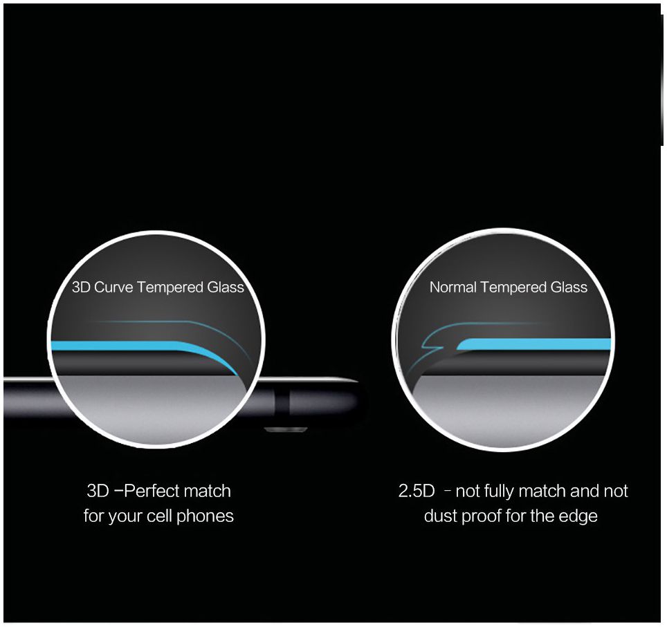 RhinoShield 3D Curved Edge to Edge Tempered Glass OnePlus 6 Zwart afbeelding 6