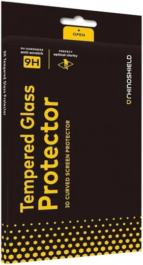 RhinoShield 3D Curved Edge to Edge Tempered Glass OnePlus 6 Zwart afbeelding 1