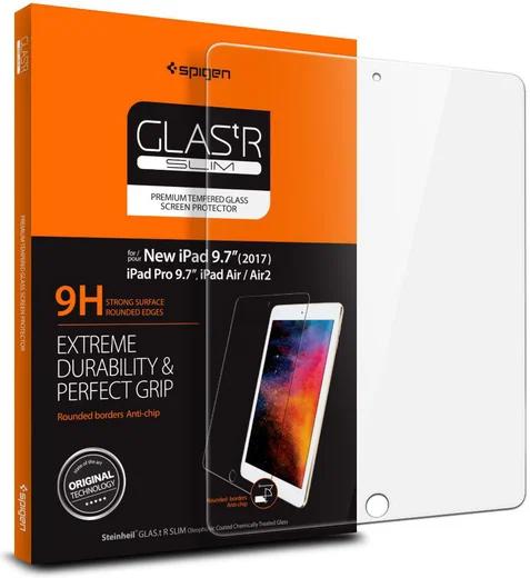Spigen Apple iPad  2017 / 2018 Tempered Glass Screen Protector afbeelding 1