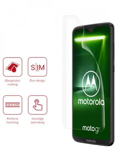 Rosso Motorola Moto G7 Ultra Clear Screen Protector Duo Pack afbeelding 2