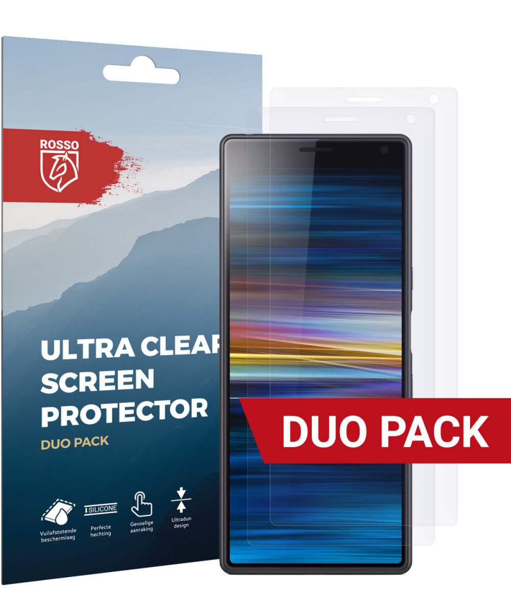 Rosso Sony Xperia 10 Ultra Clear Screen Protector Duo Pack afbeelding 1
