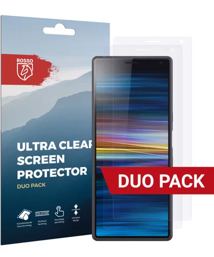 Rosso Sony Xperia 10 Ultra Clear Screen Protector Duo Pack afbeelding 1