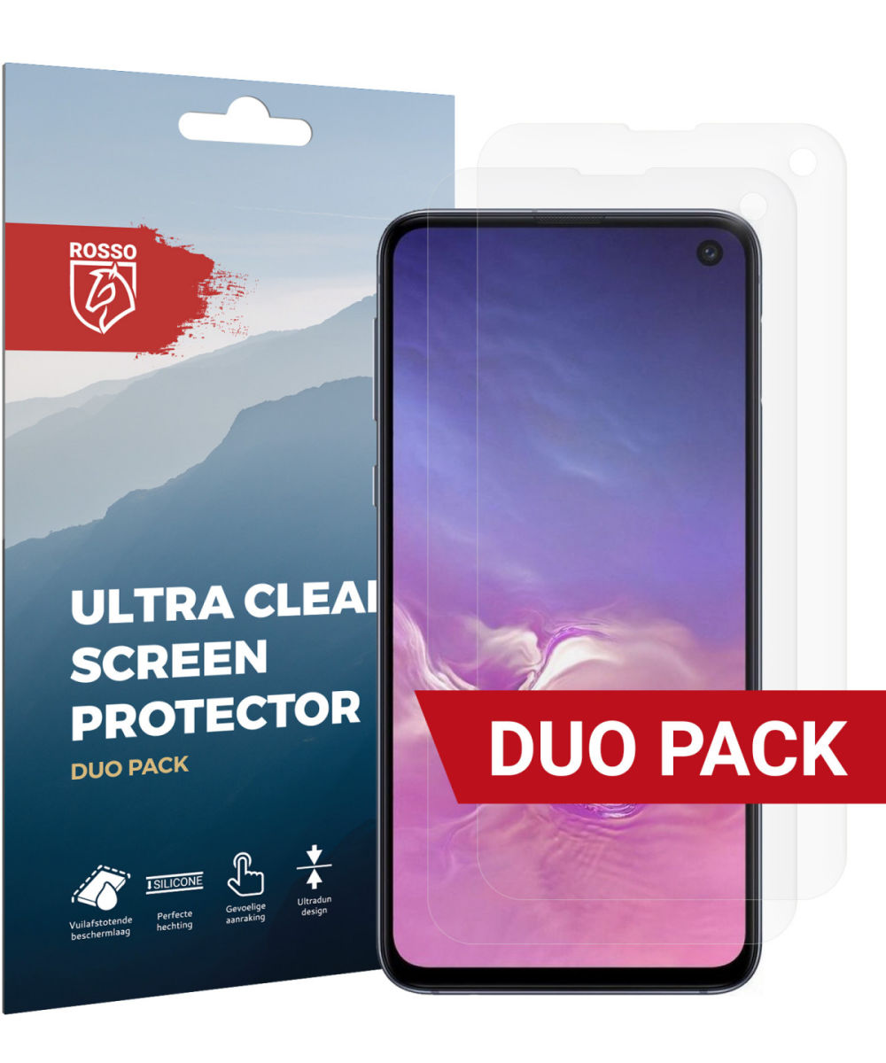 Rosso Samsung Galaxy S10E Ultra Clear Screen Protector Duo Pack afbeelding 1
