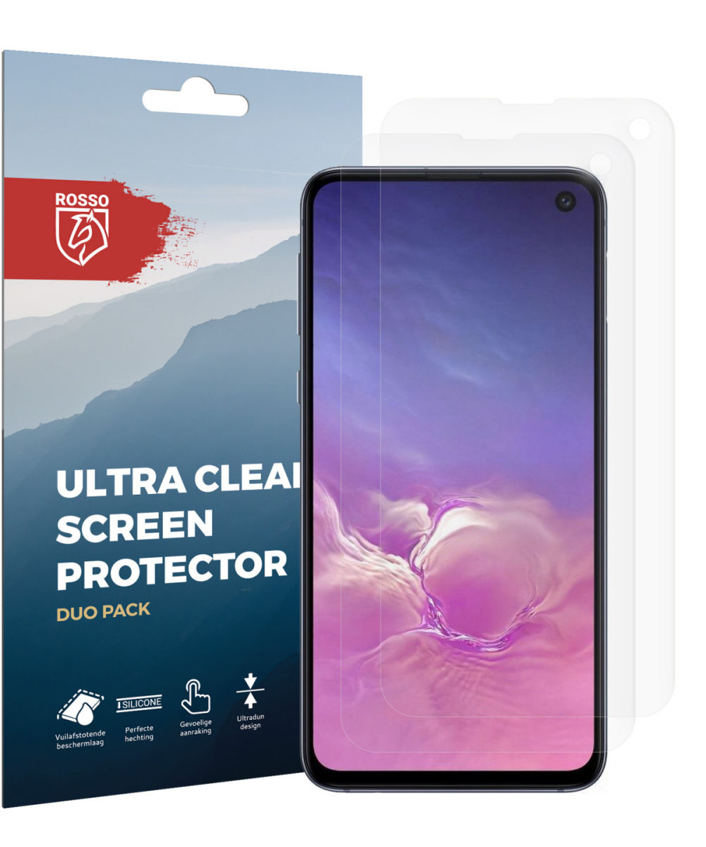 Rosso Samsung Galaxy S10E Ultra Clear Screen Protector Duo Pack afbeelding 10