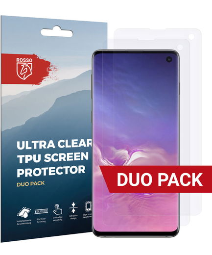 Rosso Samsung Galaxy S10 Ultra Clear Screen Protector Duo Pack afbeelding 1
