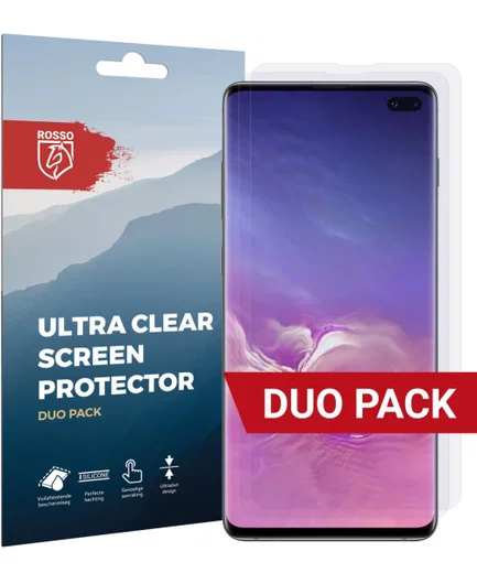 Rosso Samsung Galaxy S10 Plus Ultra Clear Screen Protector Duo Pack afbeelding 1