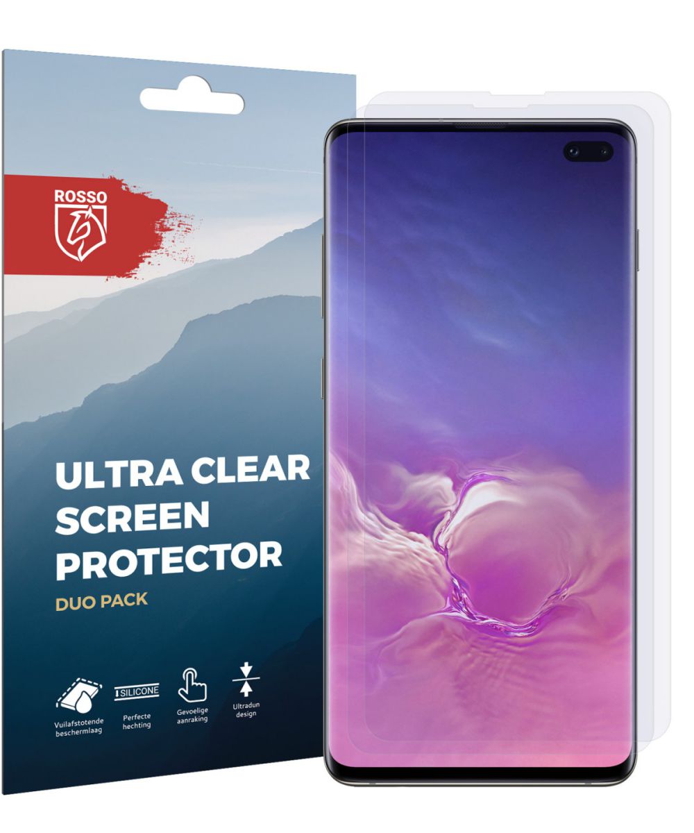 Rosso Samsung Galaxy S10 Plus Ultra Clear Screen Protector Duo Pack afbeelding 11