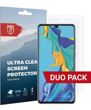 Rosso Huawei P30 Ultra Clear Screen Protector Duo Pack