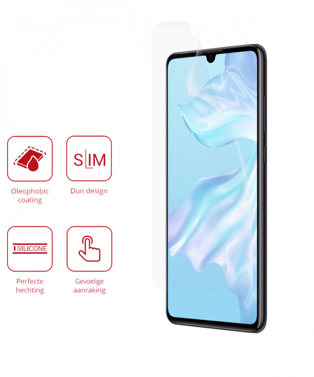 Rosso Huawei P30 Ultra Clear Screen Protector Duo Pack afbeelding 2