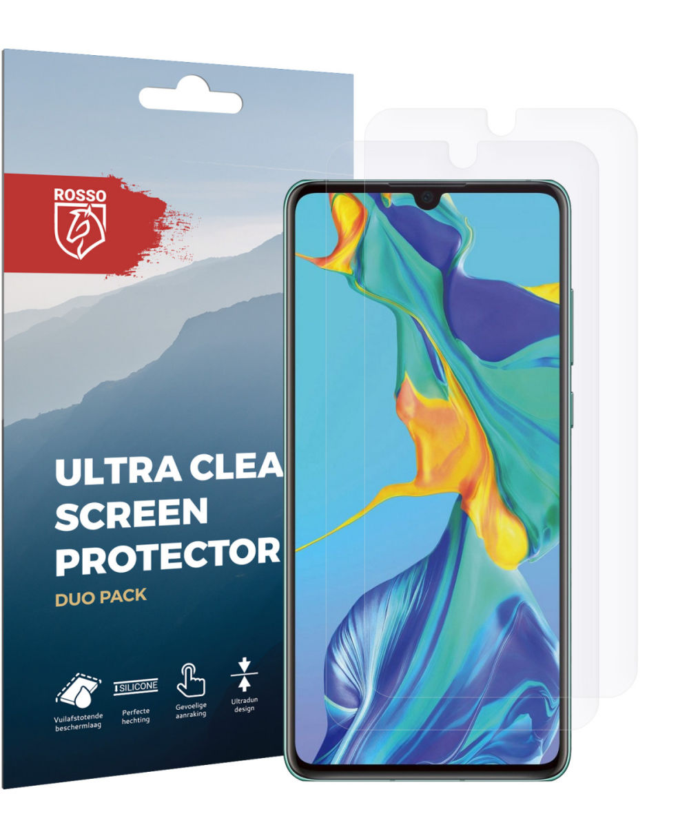 Rosso Huawei P30 Ultra Clear Screen Protector Duo Pack afbeelding 10