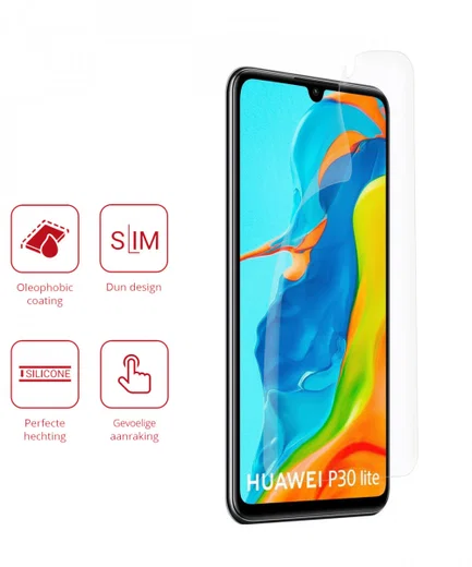 Rosso Huawei P30 Lite Ultra Clear Screen Protector Duo Pack afbeelding 2