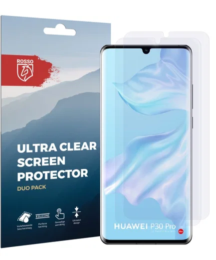 Rosso Huawei P30 Pro Ultra Clear Screen Protector Duo Pack afbeelding 10