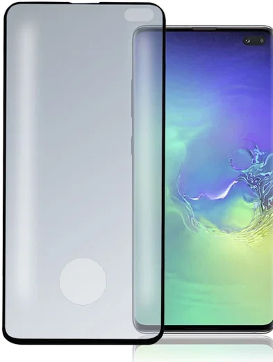 4Smarts Second Glass Colour Frame Samsung Galaxy S10 Plus Zwart afbeelding 2
