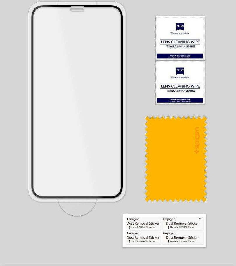 Spigen Apple iPhone XS / X Full Cover Tempered Glass Screen Protector afbeelding 7