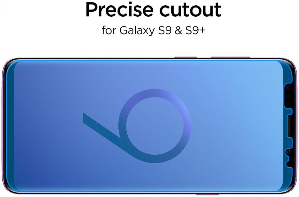 Spigen Curved Crystal Samsung Galaxy S9 Plus Screen Protector (2 Pack) afbeelding 4