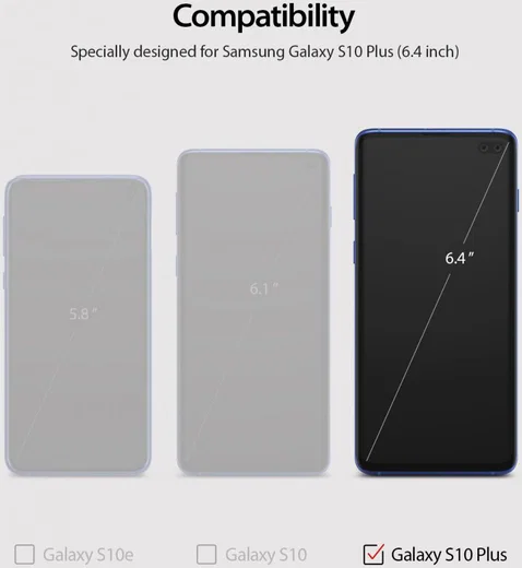 Ringke Dual Easy Samsung Galaxy S10 Plus Screen Protector (2-Pack) afbeelding 14