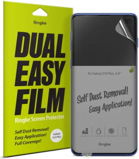 Ringke Dual Easy Samsung Galaxy S10 Plus Screen Protector (2-Pack) afbeelding 1