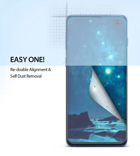 Ringke Dual Easy Samsung Galaxy S10 Plus Screen Protector (2-Pack) afbeelding 5