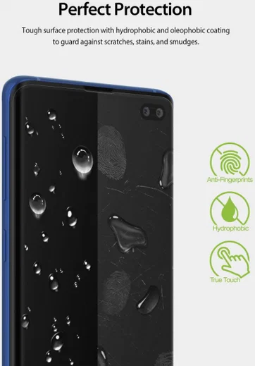 Ringke Dual Easy Samsung Galaxy S10 Plus Screen Protector (2-Pack) afbeelding 10