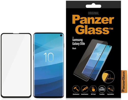 PanzerGlass Samsung Galaxy S10E Case Friendly Screenprotector Zwart afbeelding 4