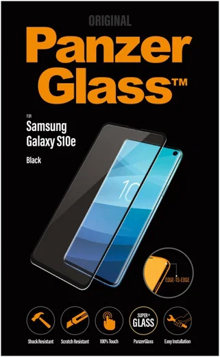 PanzerGlass Samsung Galaxy S10E Case Friendly Screenprotector Zwart afbeelding 1