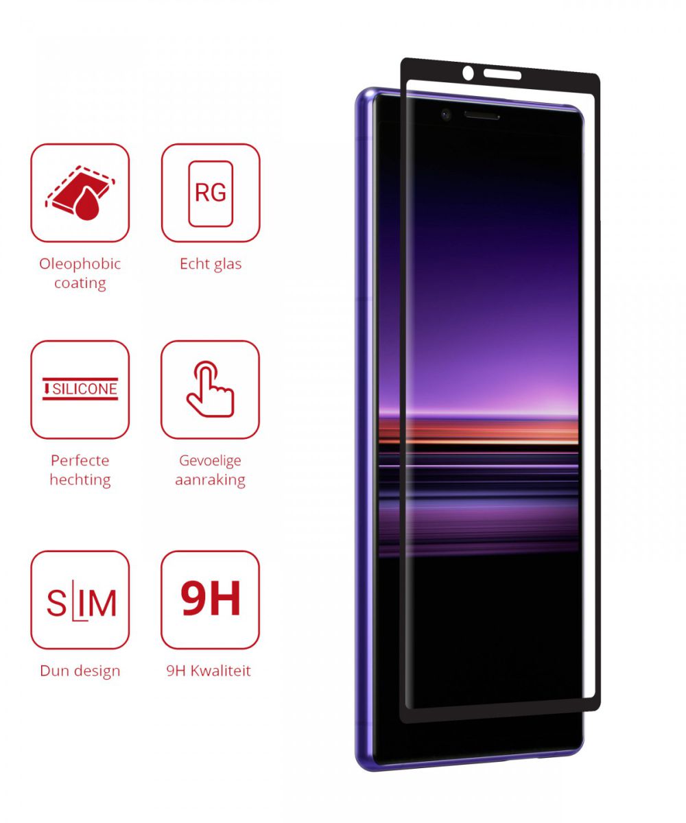 Rosso Sony Xperia 1 9H Tempered Glass Screen Protector afbeelding 2