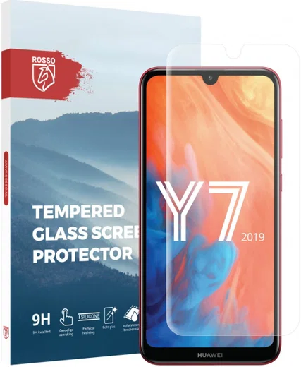 Rosso Huawei Y7 (2019) 9H Tempered Glass Screen Protector afbeelding 1
