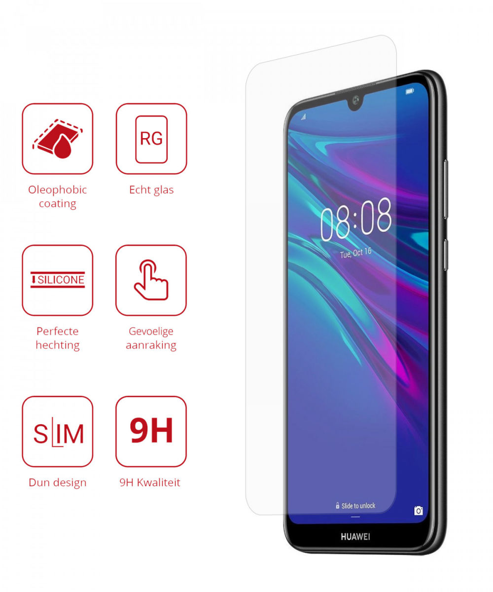 Rosso Huawei Y6s / Y6 (2019) 9H Tempered Glass Screen Protector afbeelding 2