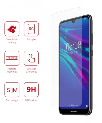 Rosso Huawei Y6s / Y6 (2019) 9H Tempered Glass Screen Protector afbeelding 2
